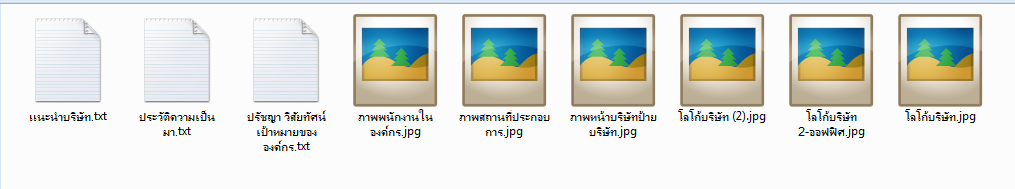 การเตรียมข้อมูลเว็บไซต์