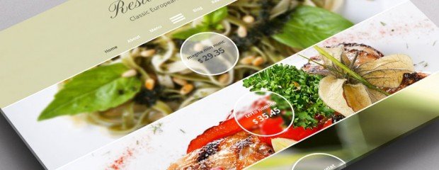 แจก Template ฟรี สำหรับร้านอาหารแนวยุโรป